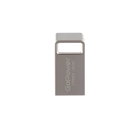 Флеш-накопитель GoPower MINI 32GB USB2.0 металл серебряный (1/50/1000)