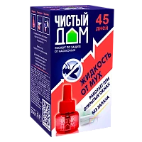 Жидкость от мух Чистый дом 45 ночей 29мл (1/80)