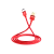 Кабель HOCO U55 USB (m)-Type-C (m) 1.2м 2.4A нейлон красный (1/25/250)