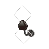 ТВ-Антенна комнатная Вектор AR-030 активная с питанием с усилителем DVB-T/T2 (1/10)