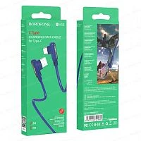 Кабель Borofone BX58 USB (m)-Type-C (m) 1м 3.0A ПВХ синий (1/360)