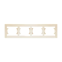 Рамка Makel Defne 4пост. кремовый 42010704 (1/25)