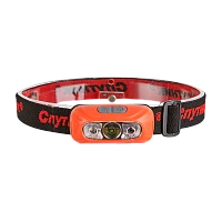 Фонарь налобный Спутник SL550 3W LED от аккумулятора 3 режима черный красный (1/20)