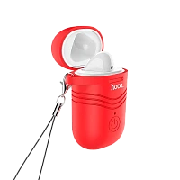 Беспроводная гарнитура HOCO E39L на левое ухо с красным чехлом (1/22/220)