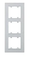 Рамка Makel KAREA LINE STAR 3пост. горизонтальная жемчужный 86100703