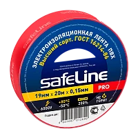 Изолента Safeline 19мм*20м ПВХ красный (10/200)