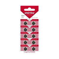 Батарейка Smartbuy G12/LR1142/LR43/386A/186 BL10 Alkaline 1.5V (10/200/2000)