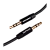 Кабель AUX GoPower Jack 3.5mm (m)-Jack 3.5mm (m) 1.5м TPE черный Premium Zip-Lock c подвесом (1/400)