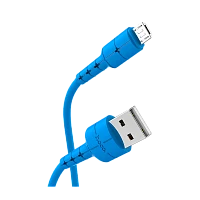Кабель HOCO X30 USB (m)-microUSB (m) 1.2м 2.0A TPE синий (1/30/300)