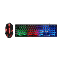 Набор клавиатура+мышь проводной Defender C-123 GLION RGB черный (1/20)
