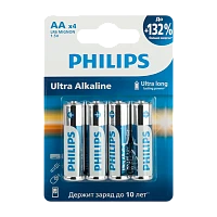 Батарейка Philips ULTRA LR6 AA BL4 Alkaline 1.5V (4/48/960)