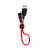 Кабель HOCO X21 Plus USB (m)-Lightning (m) 0.25м 2.4A силикон черный красный (1/30/300)