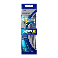 Бритва одноразовая Gillette "BLUE3 Simple" 3 лезвия 4шт. (1/6)