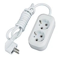 Удлинитель ЭРА UX 2р.С/З 10A 1.5м белый