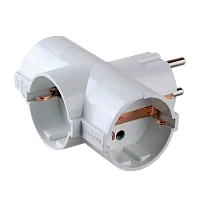 Разветвитель Volsten SA 1/3-Z 3р.С/З 16A белый (1/100)