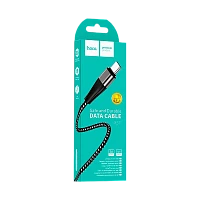 Кабель HOCO X57 USB (m)-Type-C (m) 1м 3.0A нейлон черный (1/33/330)