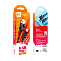 Кабель GFPower X31UT USB (m)-Type-C (m) 1м 3.0A ПВХ черный (1/30/420)