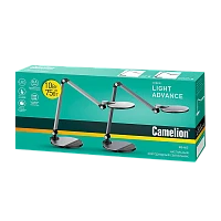 Светильник настольный Camelion KD-865 10W IP20 на основании сенс. серебряный (1/6)