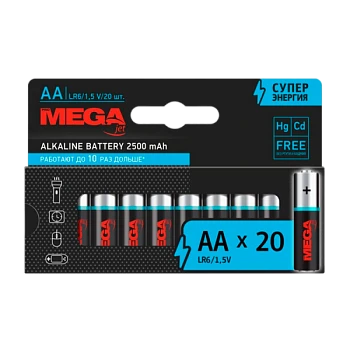 Батарейка Promega LR6 AA BL20 Alkaline 1.5V (20/200/800/22400)