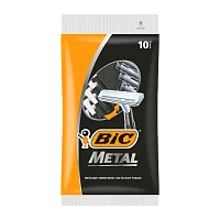 Бритва одноразовая BIC "Metall" 1 лезвие 10шт. (1/20)