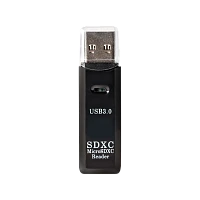 Картридер Smartbuy 750 USB3.0 SD/microSD/MS/M2 Combo голубой (1/100)