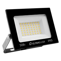 Прожектор светодиодный Ultraflash UFD003 50W 230V 6500К черный (1/20)
