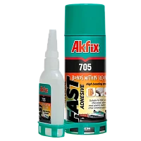 Клей Akfix 65г двухкомпонентный с активатором
