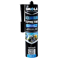 Герметик SMOLA Aquarium 280мл силиконовый для пресной и морской воды черный (1/12)