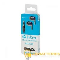 Наушники внутриканальные Intro RX-260B синий