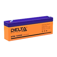 Аккумулятор свинцово-кислотный Delta DTM 12022 12V 2.2Ah