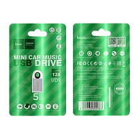 Флеш-накопитель HOCO UD9 128GB USB2.0 металл серебряный (1/80)