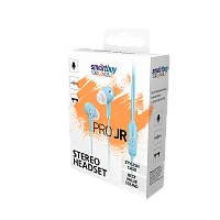 Наушники внутриканальные Smartbuy Pro JR с микр. голубой в коробке (1/50)