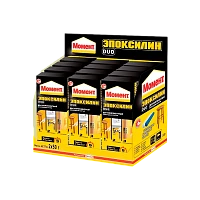 Клей Момент DUO эпоксидный 50г двухкомпонентный шоу-бокс (12/48)