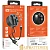 Кабель HOCO BU26 USB (m)-2хType-C/Lightning/microUSB (m) 0.95м 2.0A силикон магнит на катушке черный