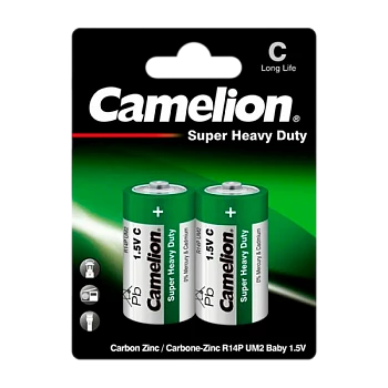 Батарейка Camelion Super R14 P BL2 Heavy Duty 1.5V (2/12/288)