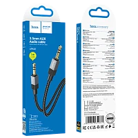 Кабель AUX HOCO UPA32 Jack 3.5mm (m)-Jack 3.5mm (m) 1м черный 