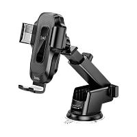 Держатель автомобильный HOCO HW3 присоска черный (1/71)