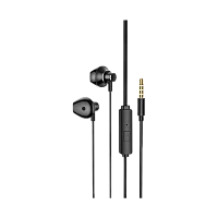 Наушники вставные HOCO M75 с микр. черный (1/21/210)