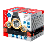 Фонарь налобный Ultraflash E1333 4W 2LED от аккумулятора IP20 4 режима золотой черный (1/50)