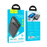 Внешний аккумулятор HOCO J102 10000mAh 3.0A 20W 1USB QC3.0 черный (1/66)