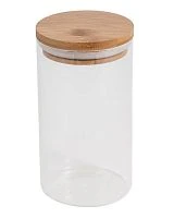 Банка стеклянная BAMBU для сыпучих продуктов с крышкой 1л (1/30)