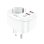 Разветвитель HOCO NS3 1р.С/З 16A 3USB белый (1/84)