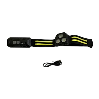 Фонарь налобный Без бренда HT-3021B-2 (6808А) от аккумулятора 3 режима черный