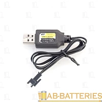 Зарядное устройство ET USB-4.8VSM черный, 250мА, для Ni-Mh сборок 4.8В
