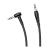 Кабель AUX Borofone BL10 Jack 3.5mm (m)-Jack 3.5mm (m) 1.0м ПВХ черный (1/63/252)