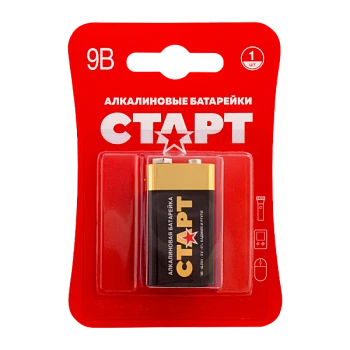 Батарейка Старт Крона 6LR61 BL1 Alkaline 9V (1/10/200)