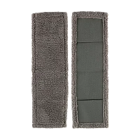 Насадка для швабры Рыжий кот MopM3-HС микрофибра 44х14см с карманами серый (1/5/150)