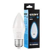 Лампа светодиодная Старт B35 E27 10W 6500К 220V свеча Black матовая (1/10/100)