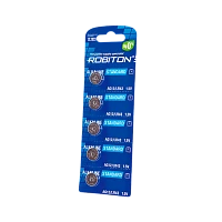 Батарейка Robiton STANDARD G12/LR1142/LR43/386A/186 BL5 Alkaline 1.5V 0%Hg