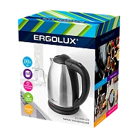 Электрочайник Ergolux ELX-KS01-C72 2300W 1.8л серебряный черный (1/12)